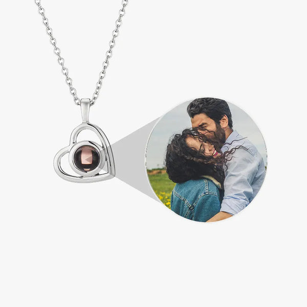 Personalized Heart Photo Necklace