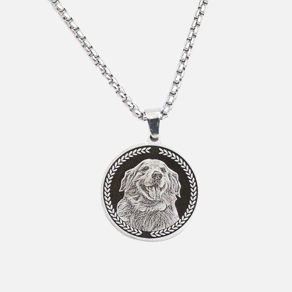 Personalized Pet Face Medal Necklace